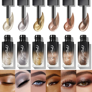Eyeseek Colorful Metal Liquid Glitter Eyeshadow(6pcs)